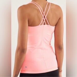 Lululemon Free to Be Pink Strappy Back Bra Tank Top